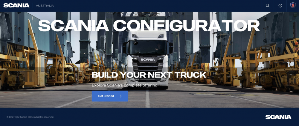 Build your truck on Scania’s website image